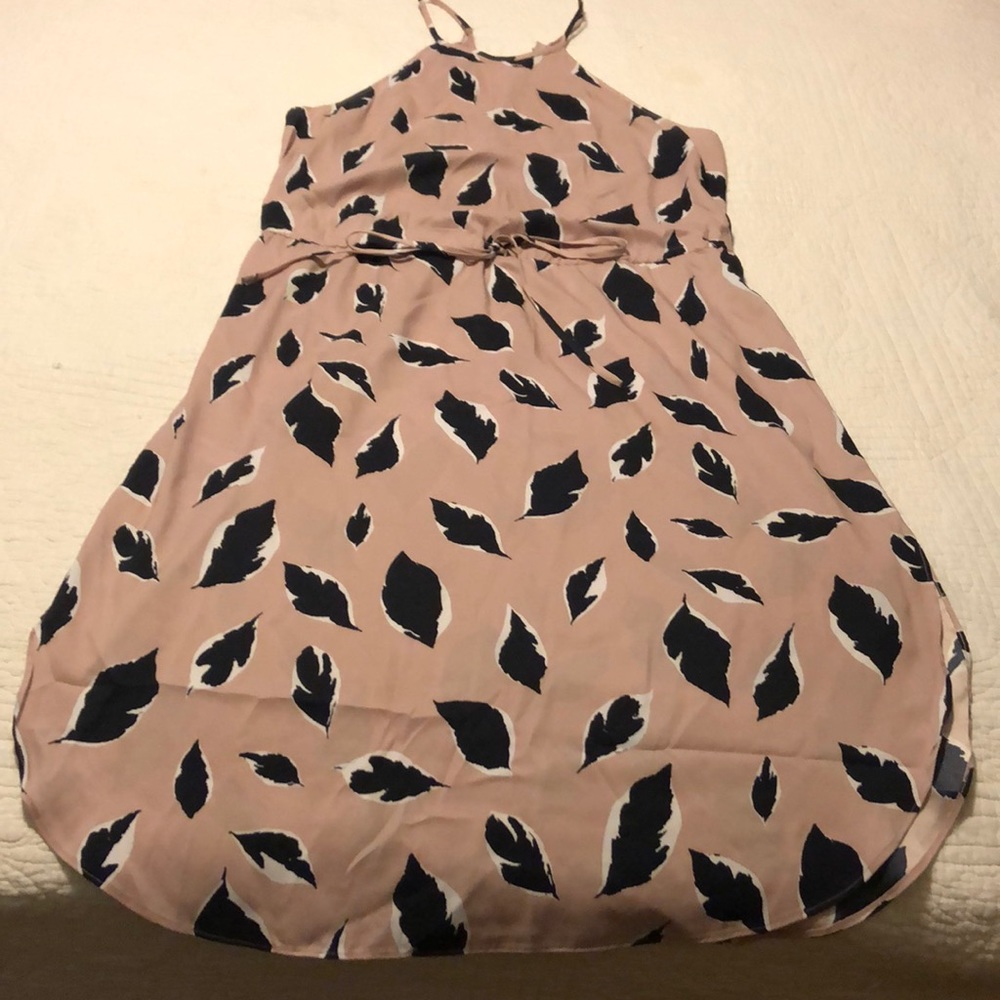 Pale pink silky dress